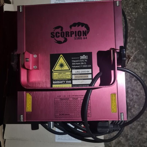 Chauvet LRG-2000-64 Scorpion 55RG-64 laser used