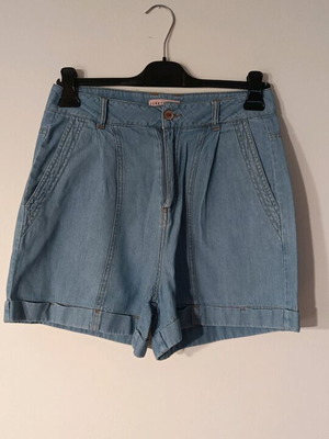 Funky Buddha denim bermuda shorts high waist, wide fit, like new, size S