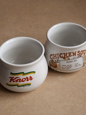 Knorr μεγάλες διαφημιστικές κούπες σετ 2 σαν καινούργιο