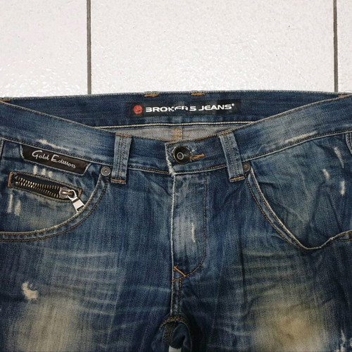 Brokers Jeans men's jeans used with tear, waist 88cm