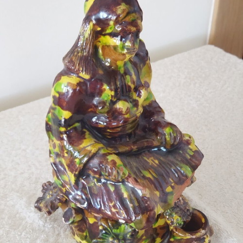 Ottoman Ceramic Tobacco Holder Soldier Figure vintage, used