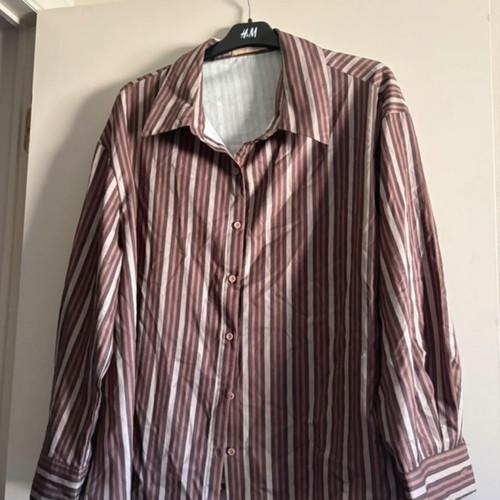 Striped satin blouse Forever 21 x Shein like new, size XL