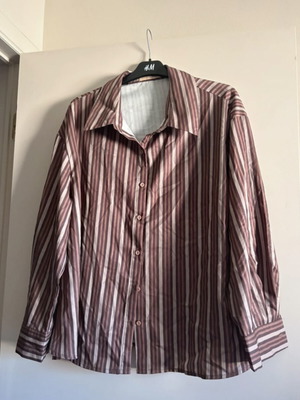 Striped satin blouse Forever 21 x Shein like new, size XL