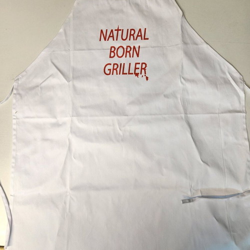 BRQ cooking apron new with natural born griller logo