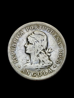 Portuguese Angola 50 Centavos 1928 coin used