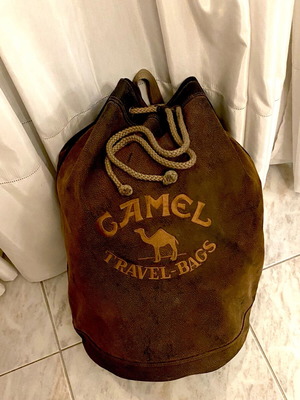 Δερμάτινο σακίδιο πλάτης Camel like new, καφέ