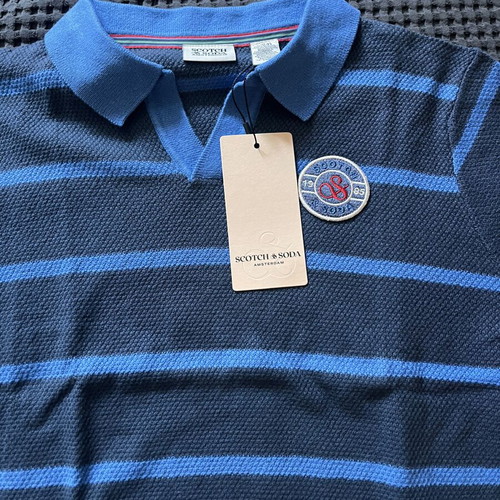 Scotch & Soda polo T-shirt brand new, blue, sizes 152 cm and 164 cm