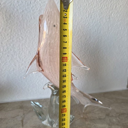 Murano glass dolphin like new