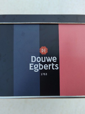 Douwe Egberts tin coffee box in excellent condition