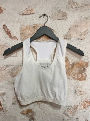 Freddy sports bra size M used, white