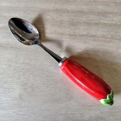 Pomodoro Showa Fruit Spoons Set of 4 New, Tomato-Shaped