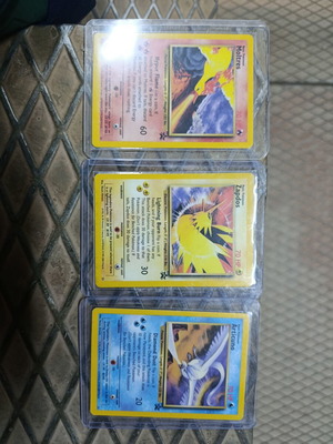 Zapdos Articuno Moltres promo card lot like new