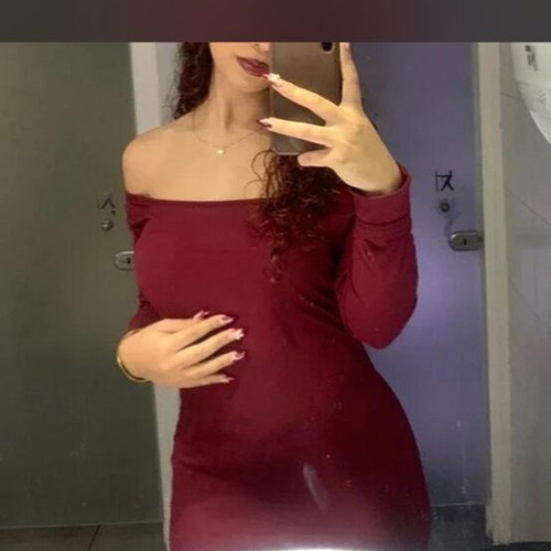 Dress Shein burgundy maxi like new, XS