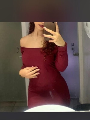 Φόρεμα Shein μπορντό μάξι σαν καινούργιο, XS