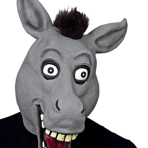 Donkey mask with big eyes like new, carnival
