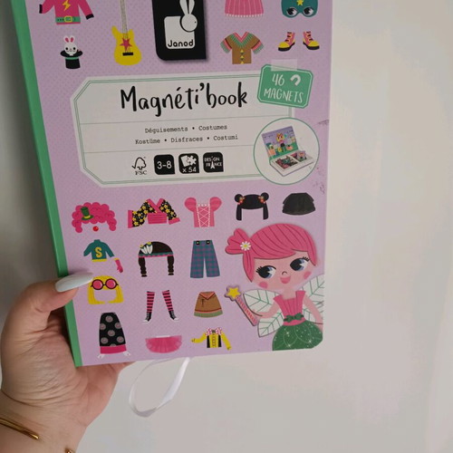 Janod Magnetic Construction Game Girls' Clothes like new
