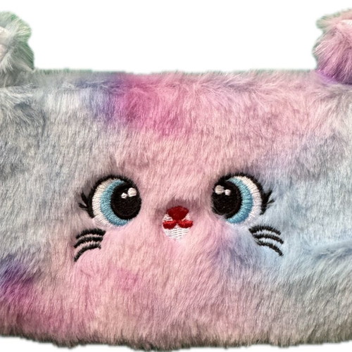 Furry pencil case like new