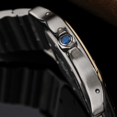 Cartier Santos Moonphase 29mm steel & yellow gold watch used