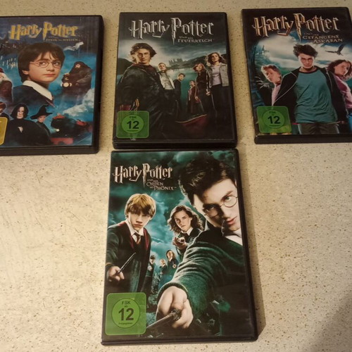 Harry Potter 4 DVD set used, no subtitles, English and German