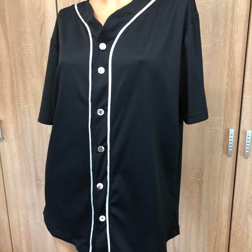 Urban Classics blouse, black and white, size M