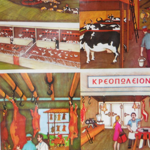Old school map Ktino trofos-Kreopolis used