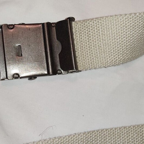 Sex and Jeans adjustable belt used, white