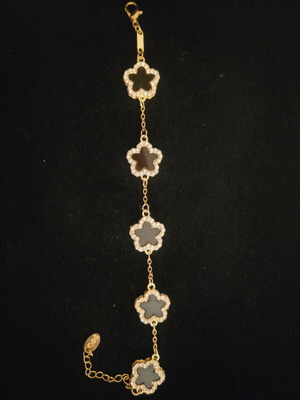Bijou bracelet like new, black and gold tone