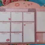 Weekly planner unused