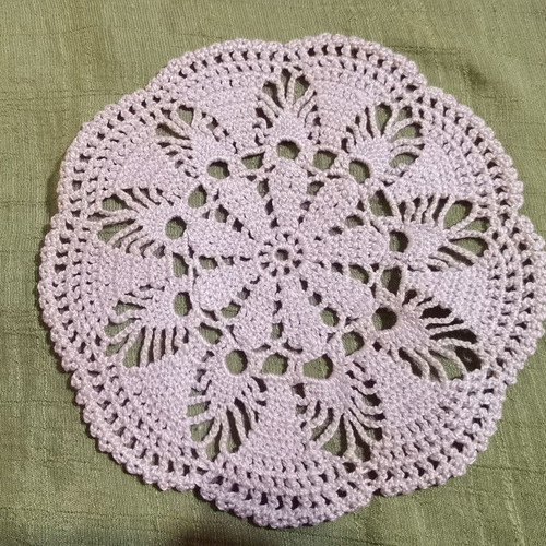 Crochet square coasters like new, set of 5 pieces