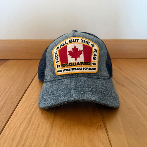 Dsquared2 trucker cap like new, blue denim mesh