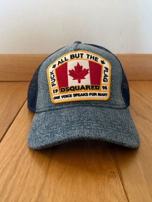 Dsquared2 trucker cap like new, blue denim mesh
