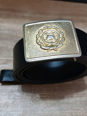 Firefighter belt used, leather, length 1.15 cm