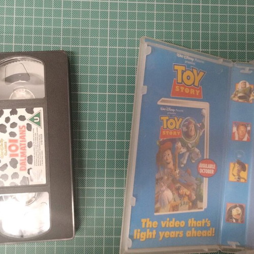 VHS tape 101 Dalmatians used from Disney with subtitles