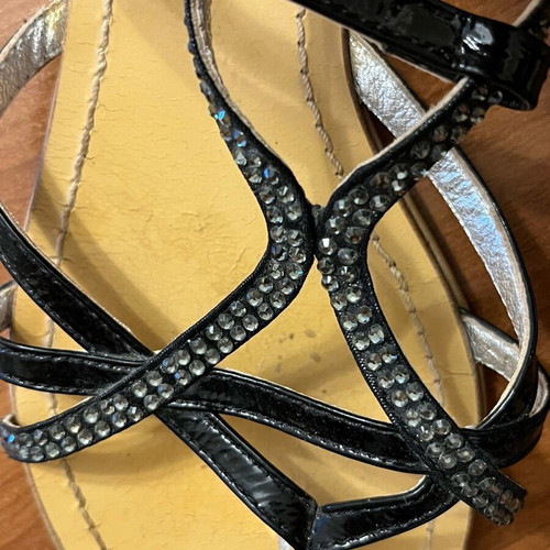 Sagiakos black sandals like new, size 39