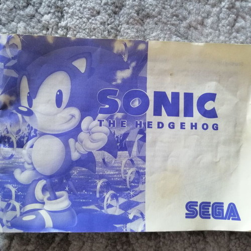 Sega Master System Sonic the Hedgehog used, original box and manual