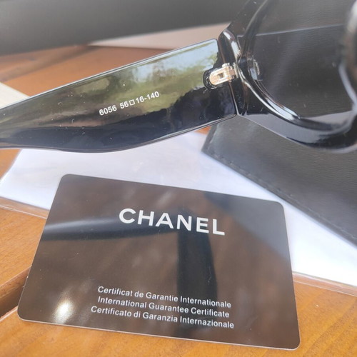 Chanel 6056 sunglasses new, black and white
