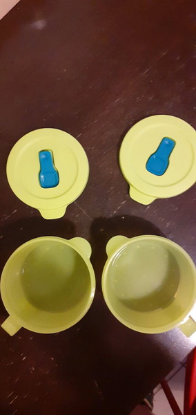 σετ 2 τεμ. tupperware μικροκυμάτων κρύσταλ 460ml