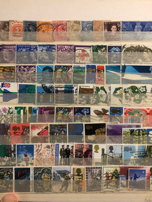 Συλλογή γραμματοσήμων Μεγάλης Βρετανίας μεταχειρισμένη, 130 τεμάχια
