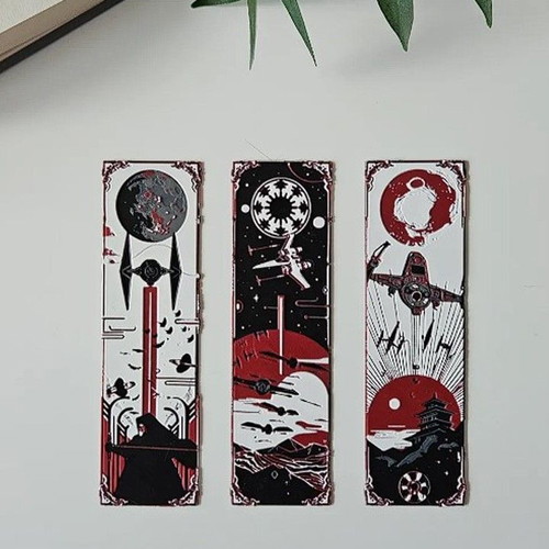 Star Wars 3D bookmarks new, printed with durable PLA+