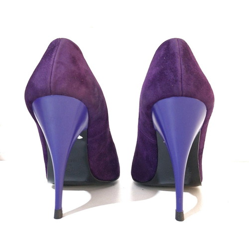 Petridis purple pumps used, size 39, 10 cm heel