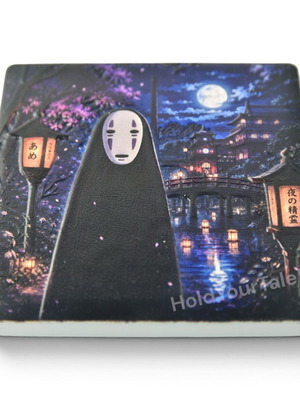No-Face Kaonashi Ceramic Fridge Magnet 57×57 mm Spirited Away