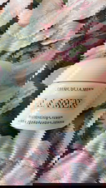 αδειο γυαλινο βαζο κρεμας La Mer 60 ml