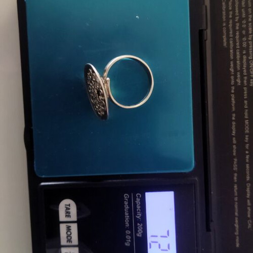 925 Vintage Silver Ring Size 17 Adjustable