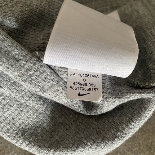 Nike hoodie jacket, grey, size S fits large