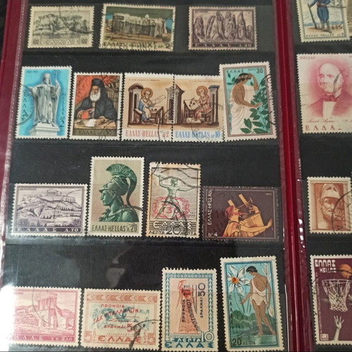 Collection of 503 old Greek stamps like new