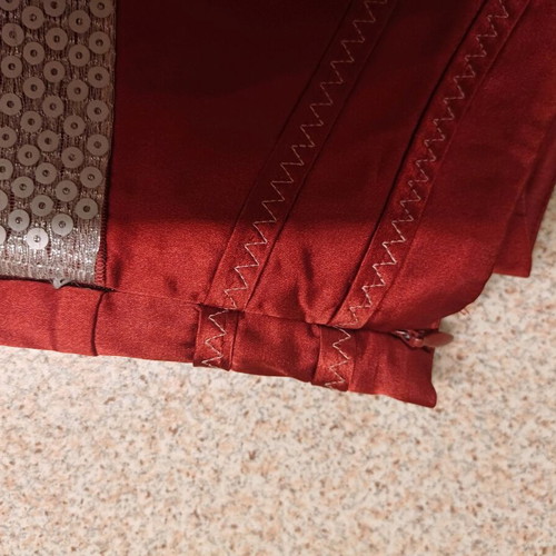 JLo dress evening silk midi size medium to large like new red