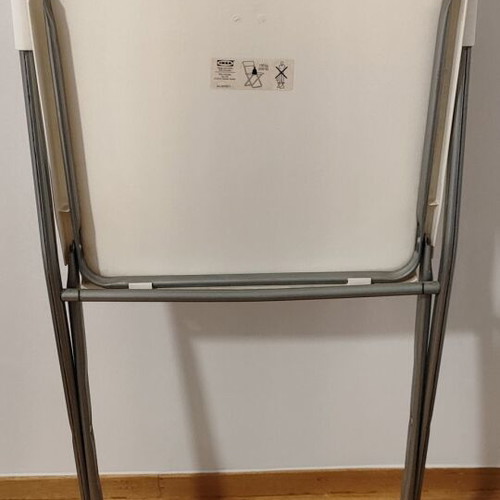 IKEA Jeff folding chairs set of two, like new, white plastic seat