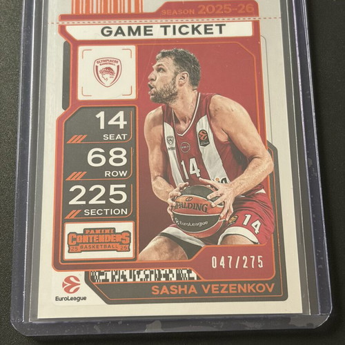 Shasha Vezenkov 2-card lot new Euroleague 2025-26