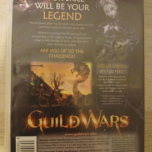 Guild Wars PC game used, single CD