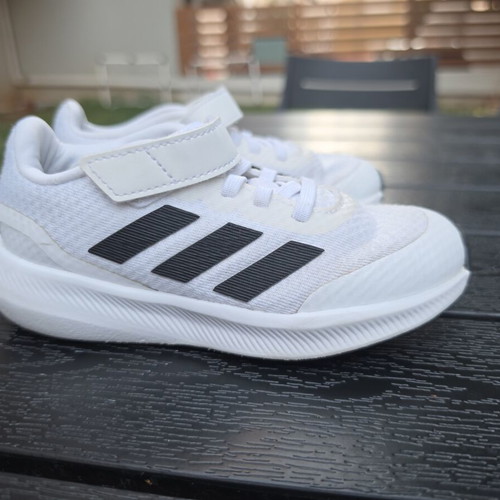 Adidas Runfalcon Kids' Athletic Shoes Size 28 Used White